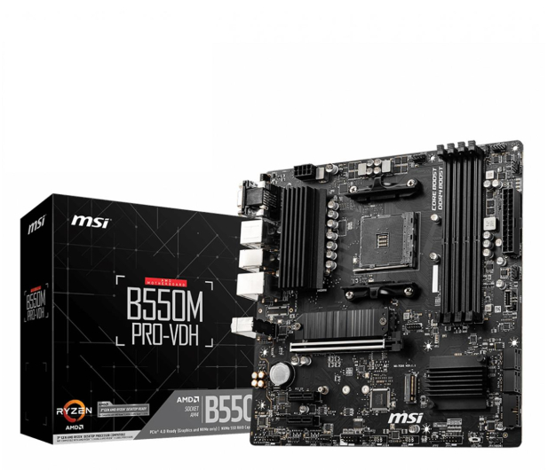 MSI Płyta główna B550M PRO-VDH AM4 4DDR4 HDMI/DP/VGA mATX - 655028 - zdjęcie